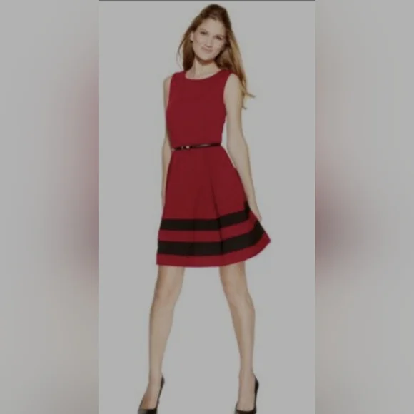 Calvin Klein Little Red Holiday Dress 6P - Picture 2 of 7
